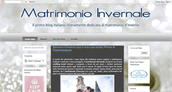 Desktop Screenshot of matrimonioinvernale.com